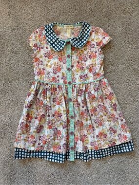 Girls Matilda Jane Floral Button-Front Dress- Size 4